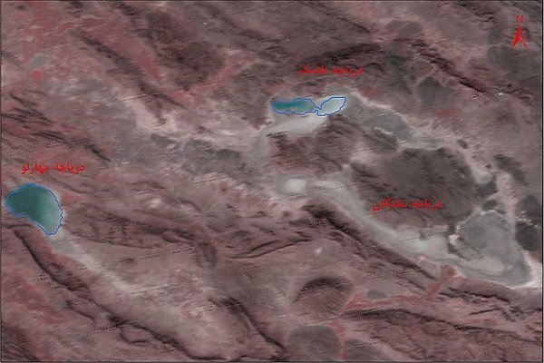 پایش ماهواره ای ۳ دریاچه جنوبی کشور/ «بختگان» خشک شد