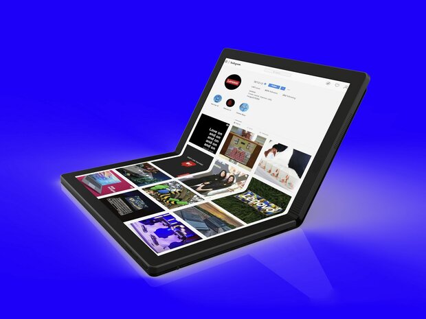 لنوو از لپ تاپ با نمایشگر تاشو رونمایی کرد